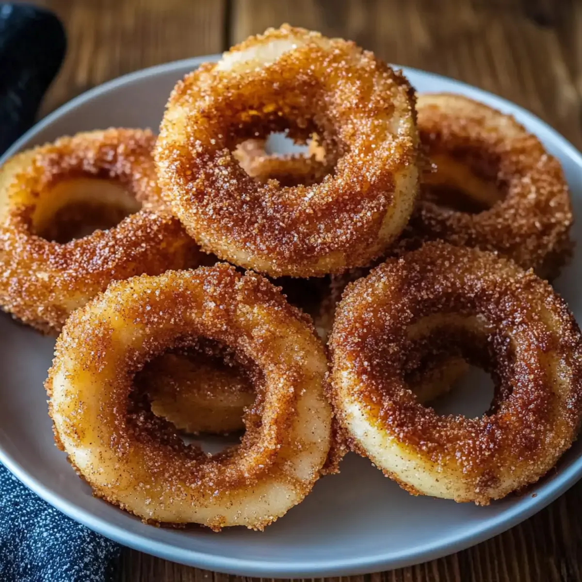 Air Fryer Cinnamon Apple Rings