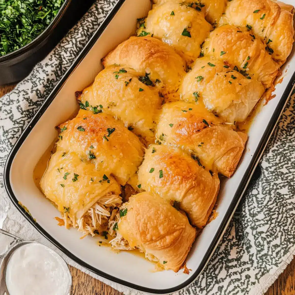 Cheesy Chicken Crescent Rolls
