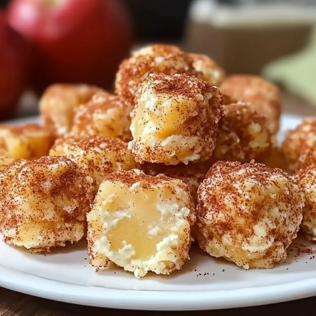 Cinnamon Apple Cottage Cheese Bites