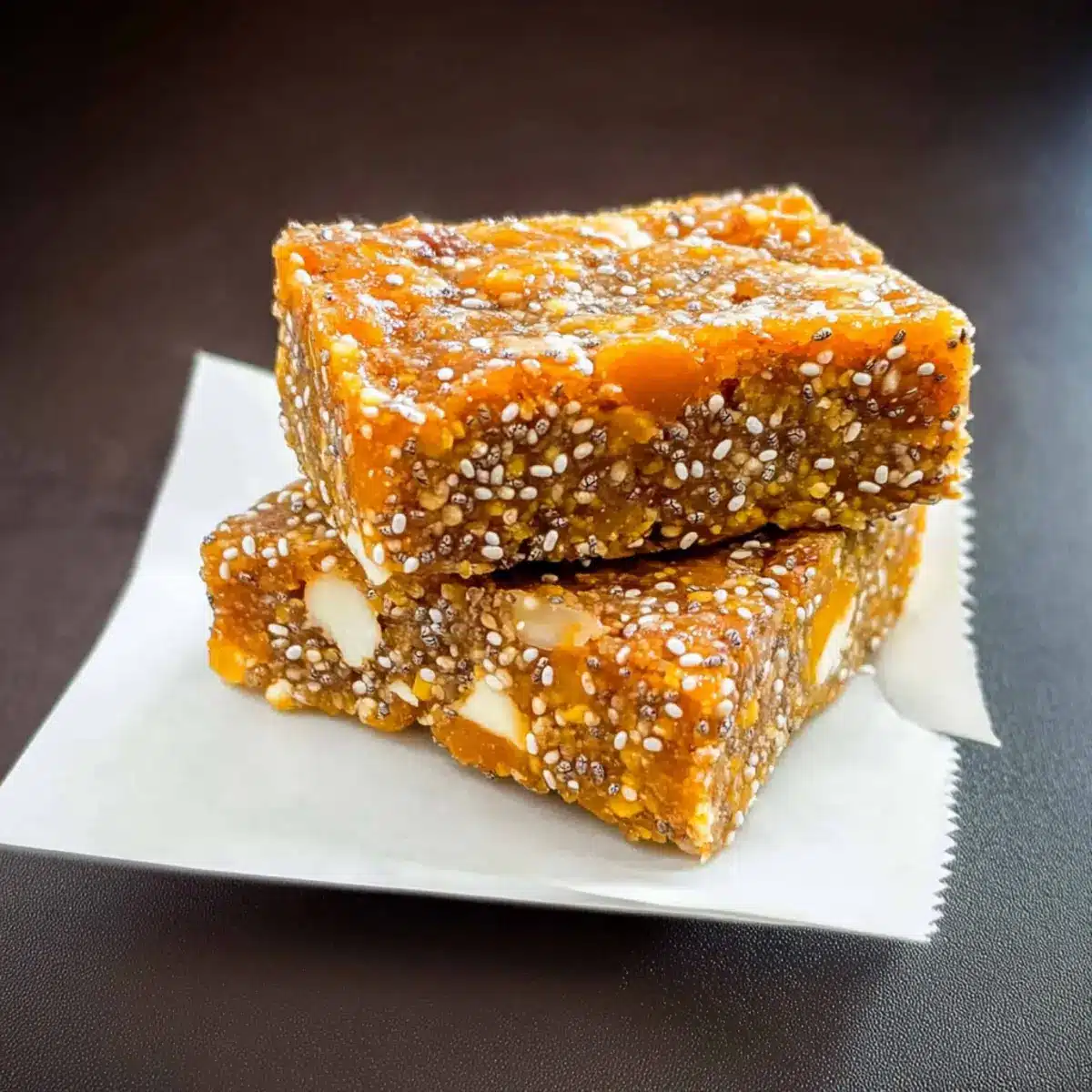 No-Bake Apricot Chia Energy Bars