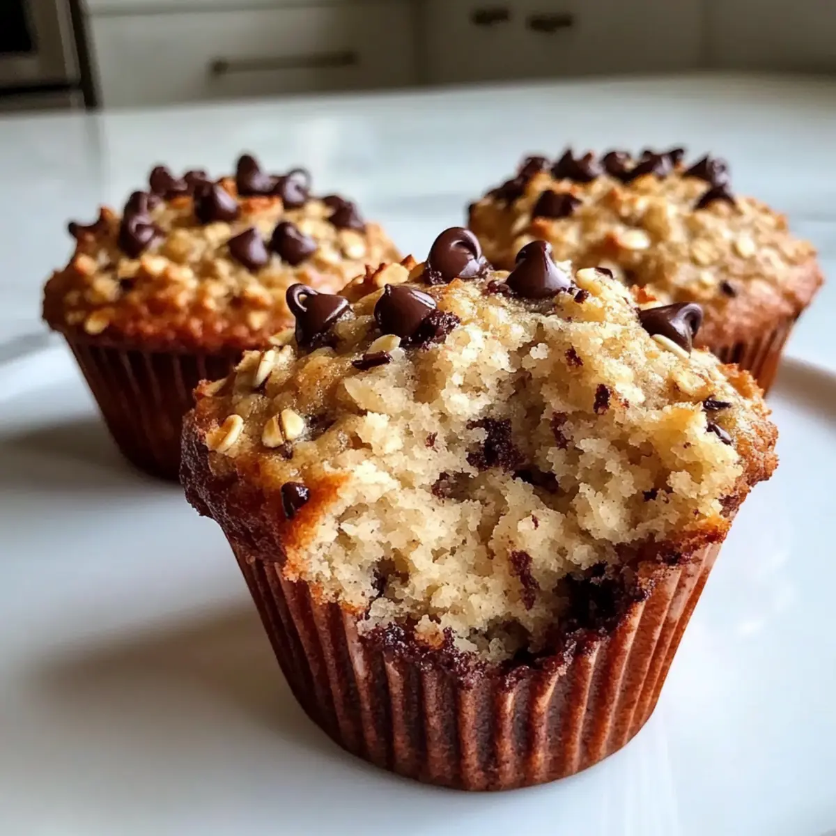 Oatmeal Chocolate Chip Muffins