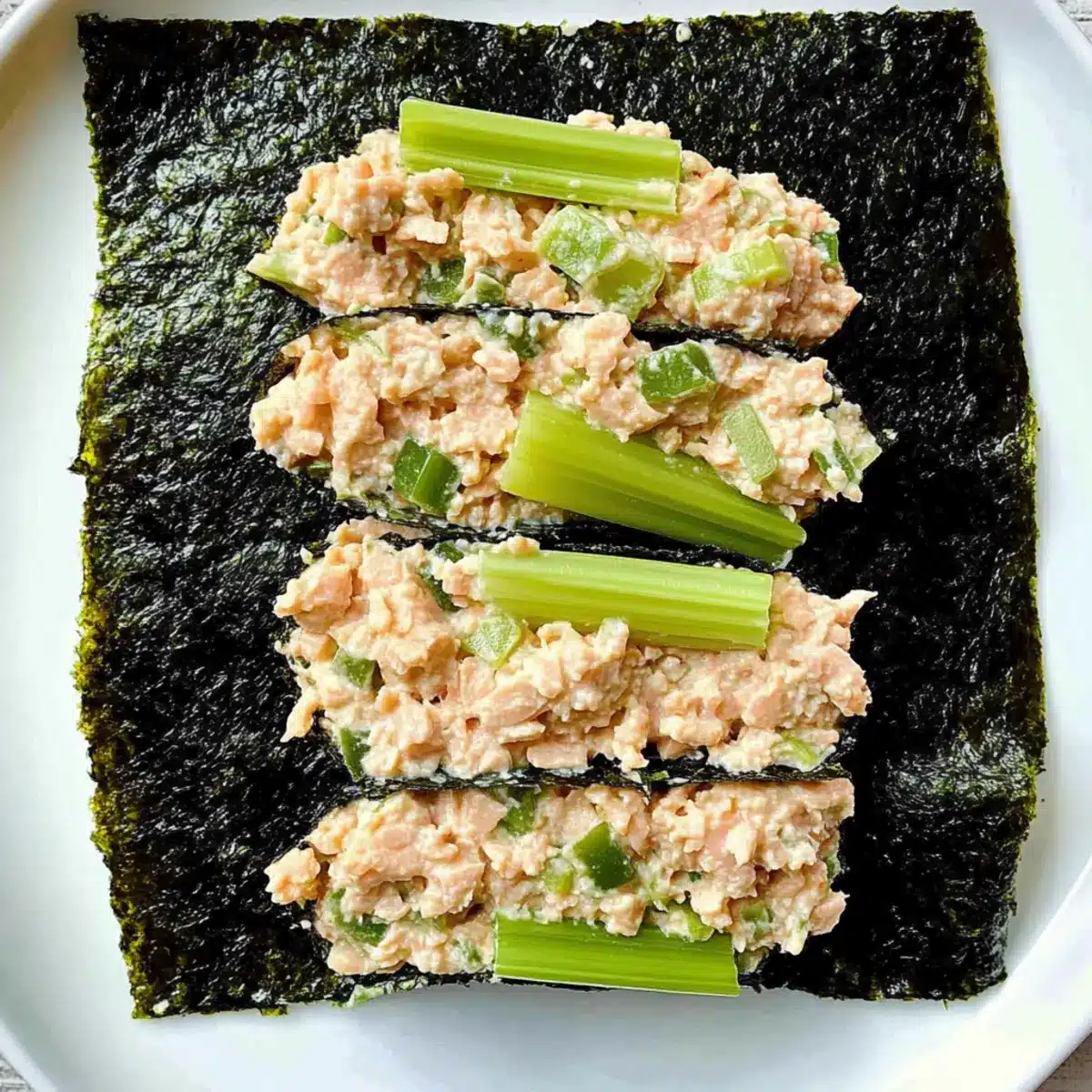 Tuna Salad Nori Wraps