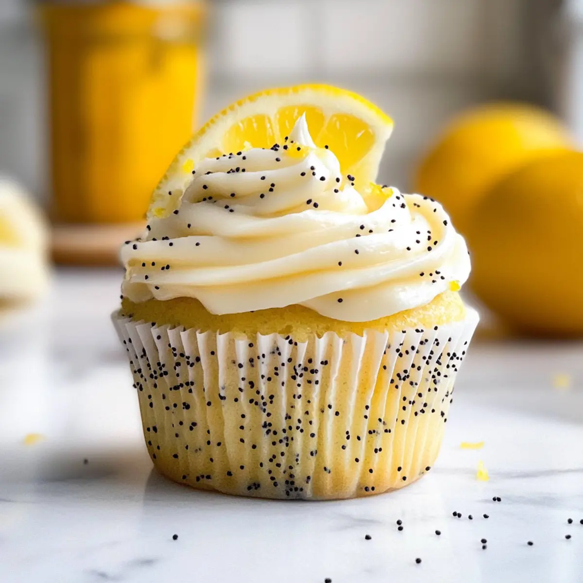 Lemon Poppy Seed Cupcakes
