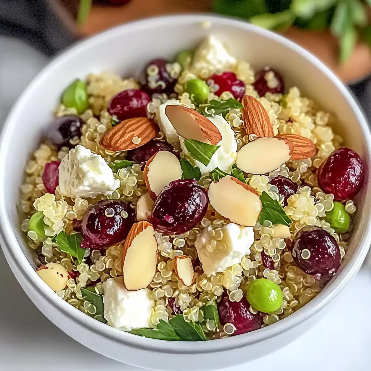 Cranberry Quinoa Feta Salad