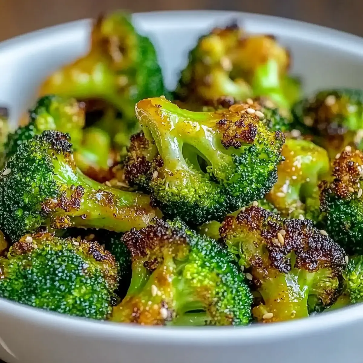 Honey Mustard Roasted Broccoli