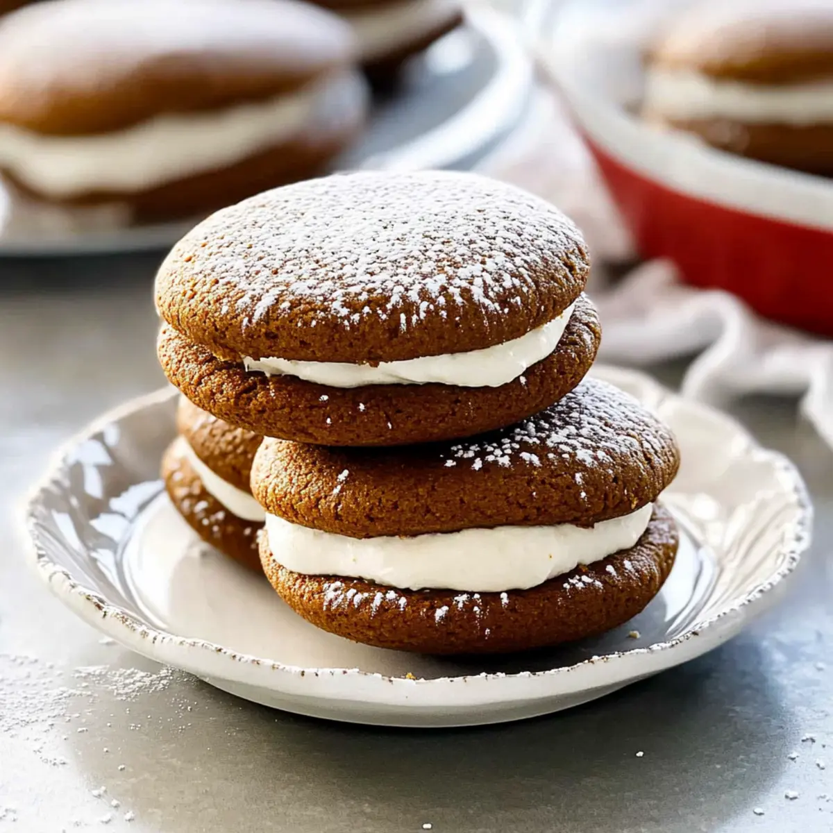 Gingerbread Whoopie Pies