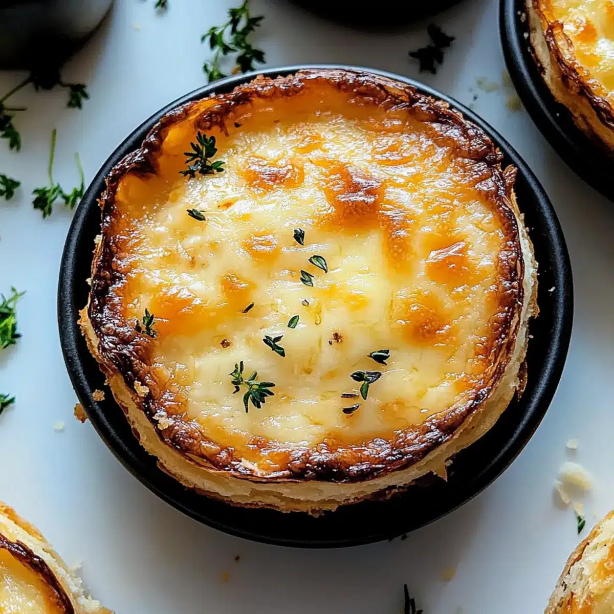 Cheesy Garlic Cruffin