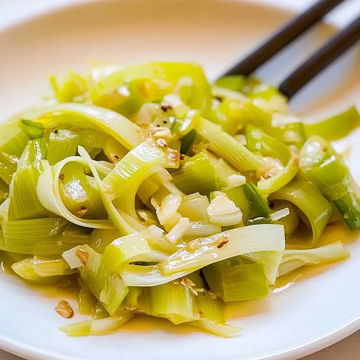 Buttered Sautéed Leeks