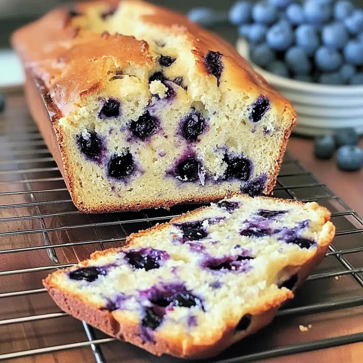 Blueberry Cream Cheese Bread