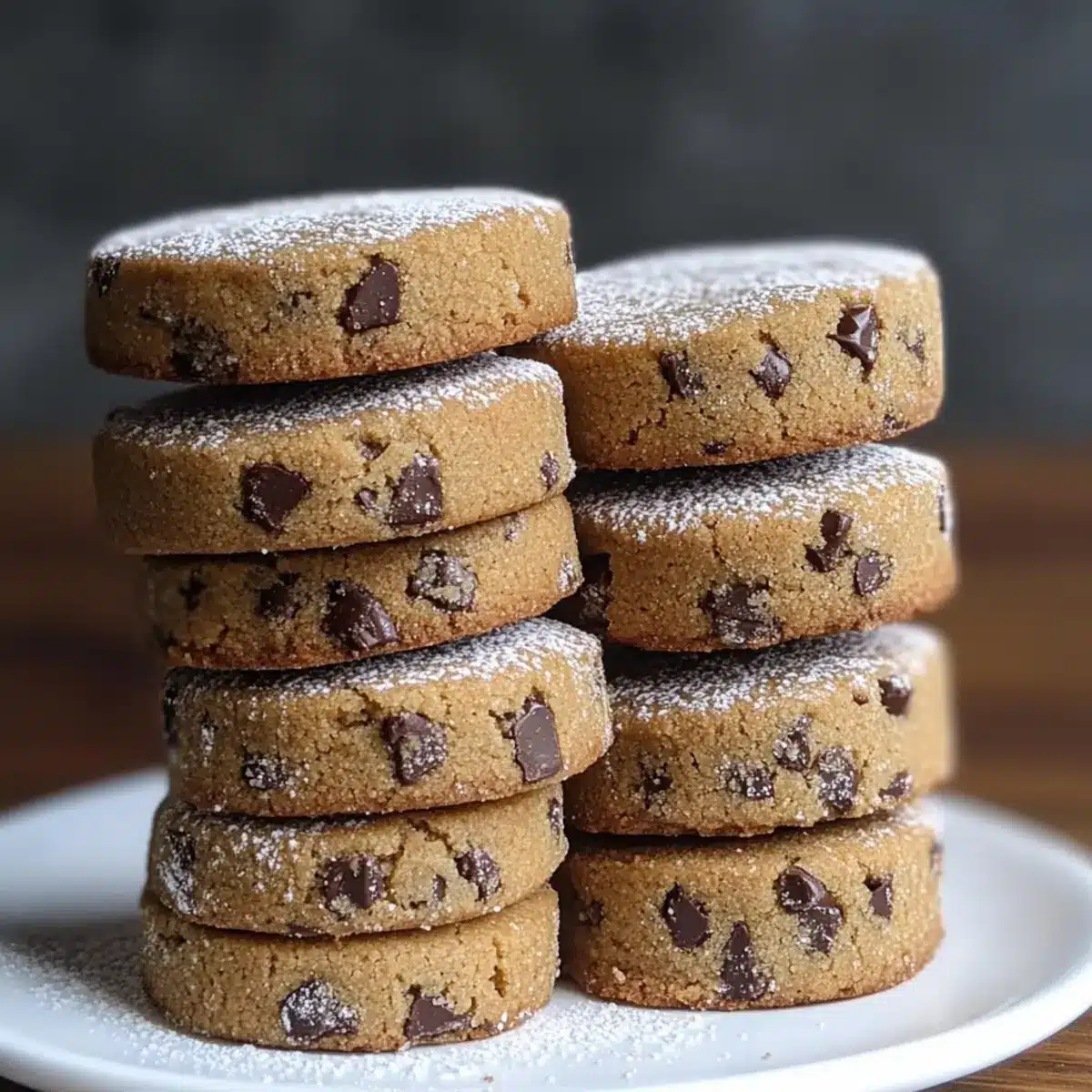 Espresso Shortbread Cookies with Toffee Chunks