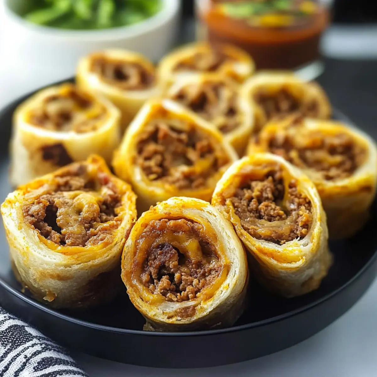 Cheesy Taco Pinwheels