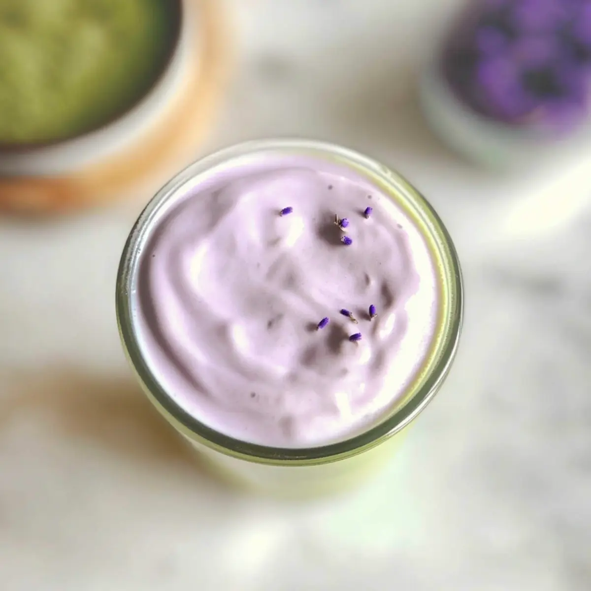 Iced Matcha with Lavender Cold Foam