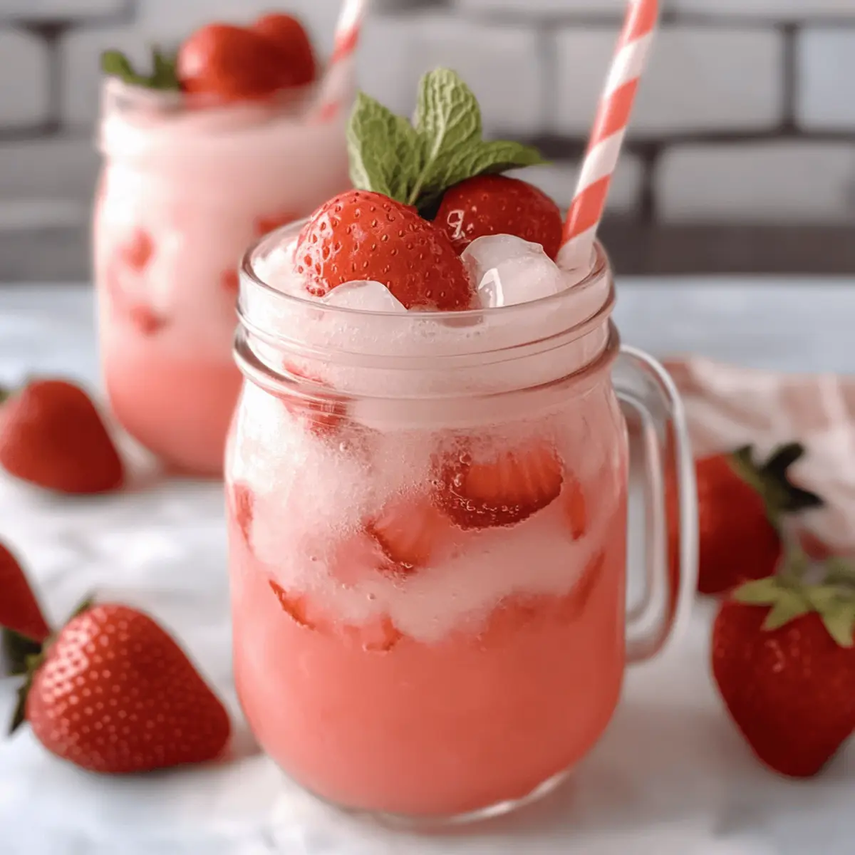 Coconut Strawberry Refresher