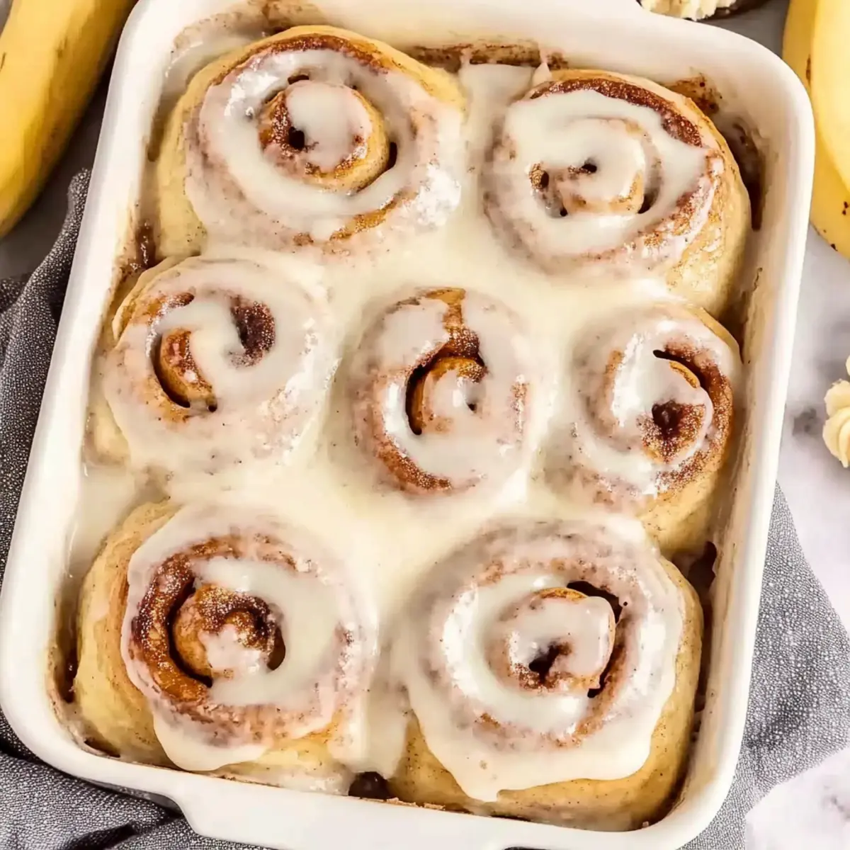 Banana Bread Cinnamon Rolls