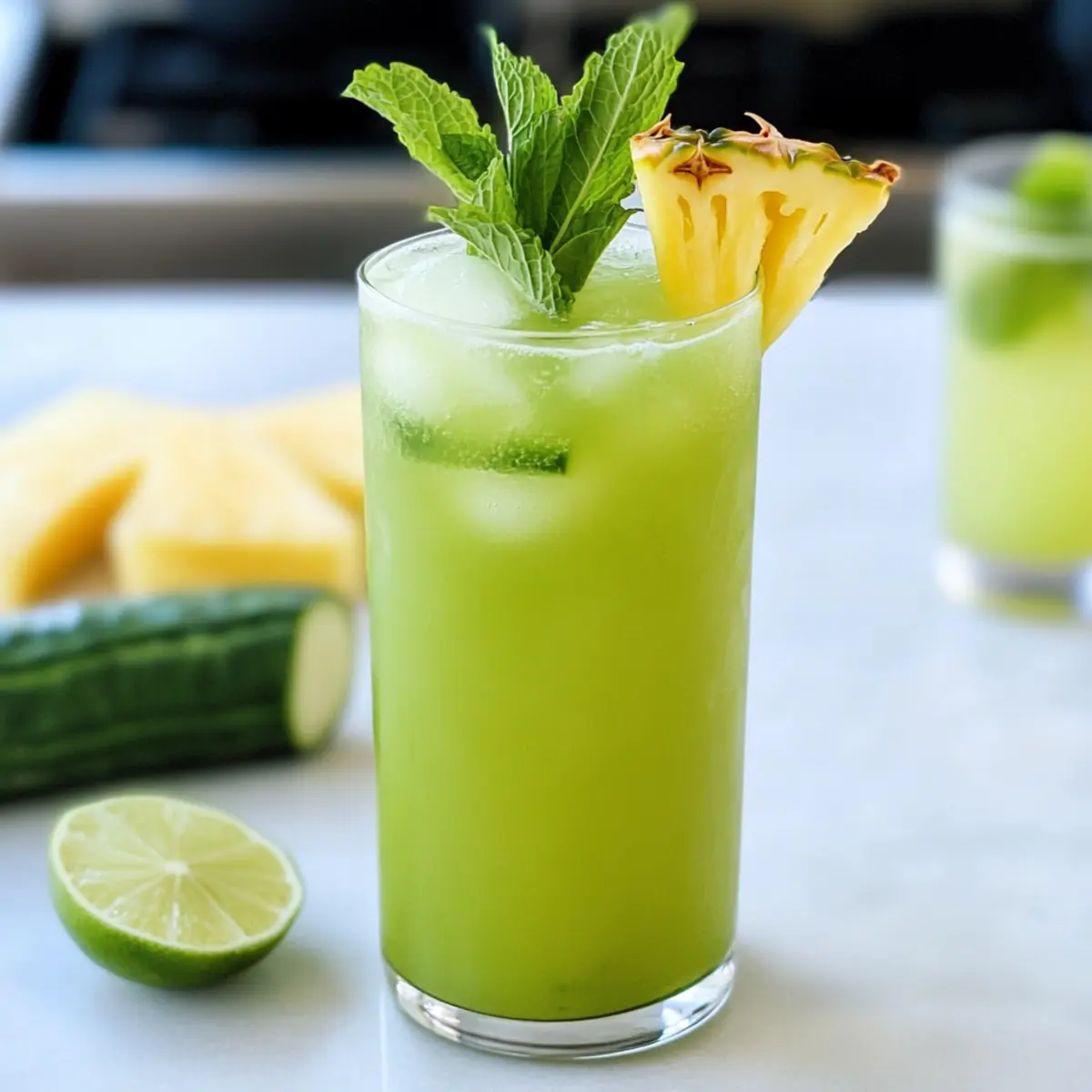 Pineapple Cucumber Agua Fresca