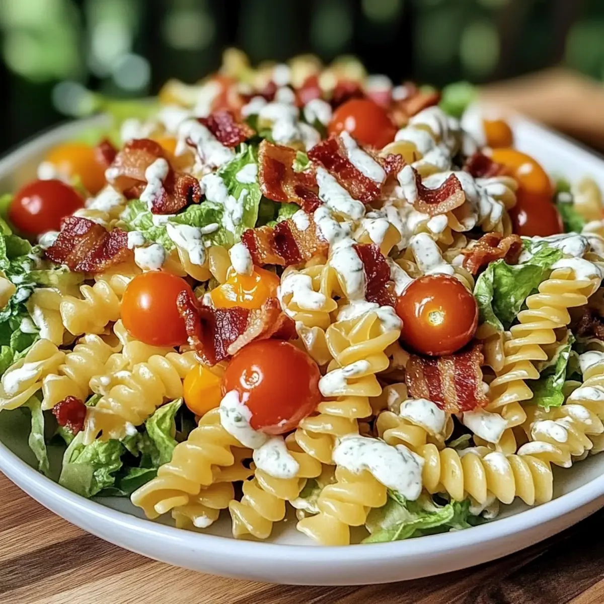 Creamy BLT Pasta Salad