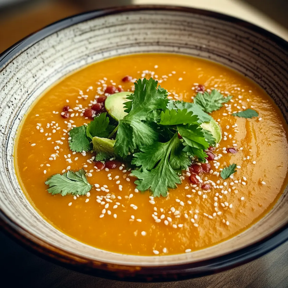 Sesame Carrot Soup