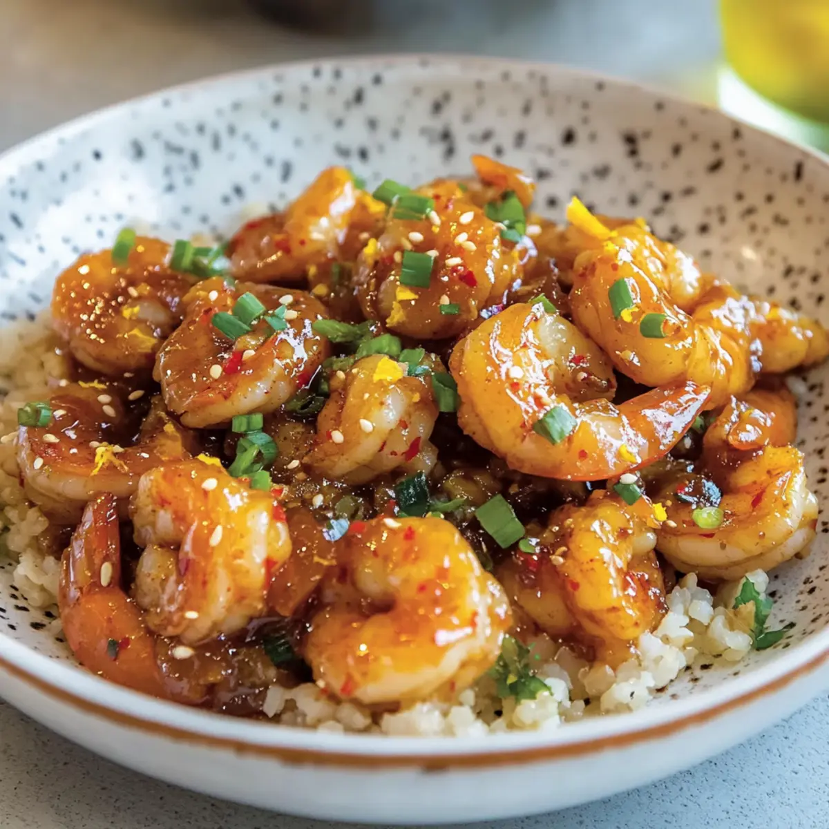 Spicy Honey Orange Shrimp