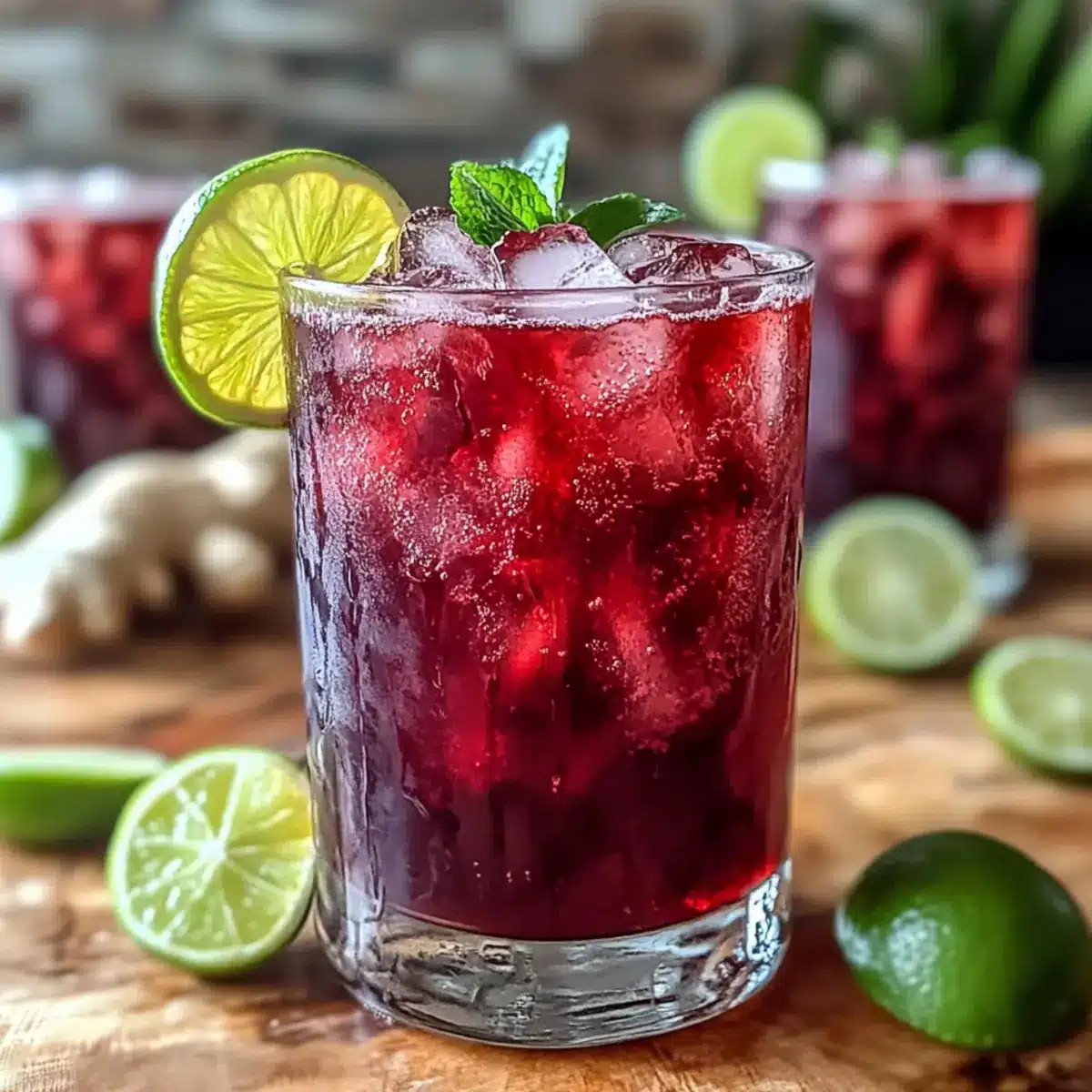 Hibiscus Ginger Iced Tea