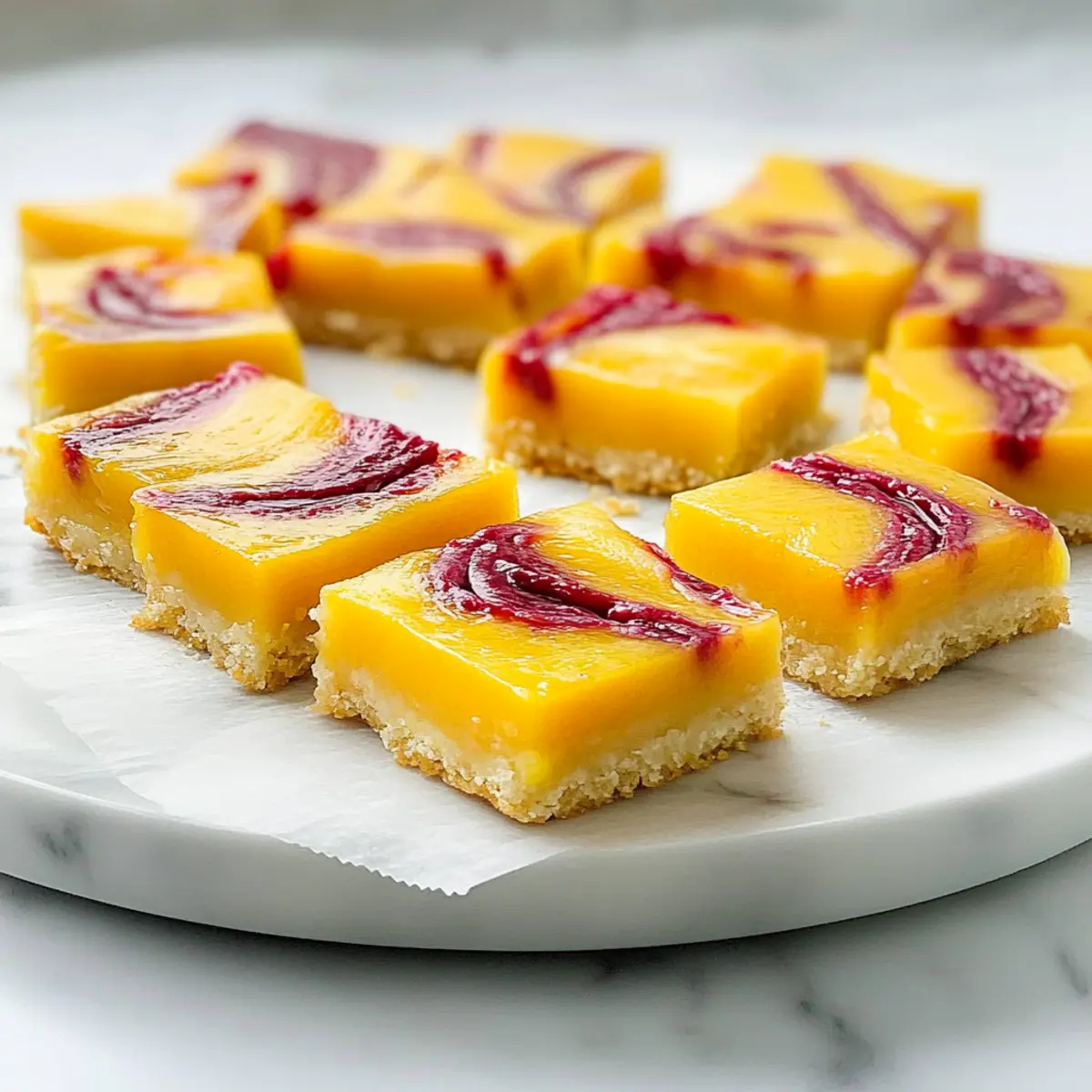 Raspberry Mango Bars