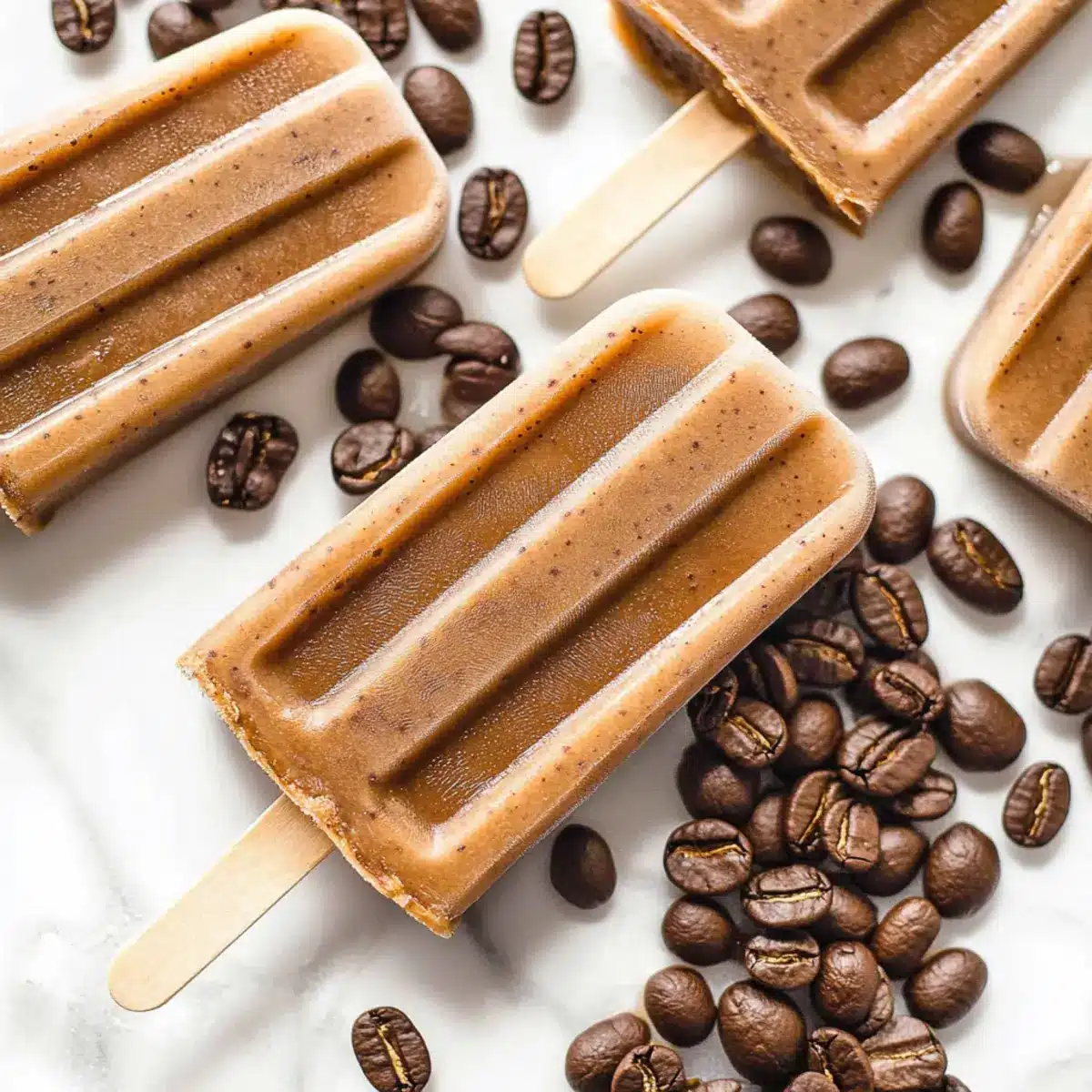 Iced Coffee Popsicles
