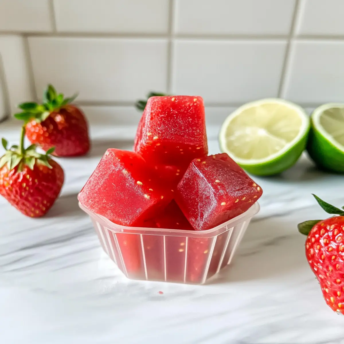Homemade Strawberry Gummies