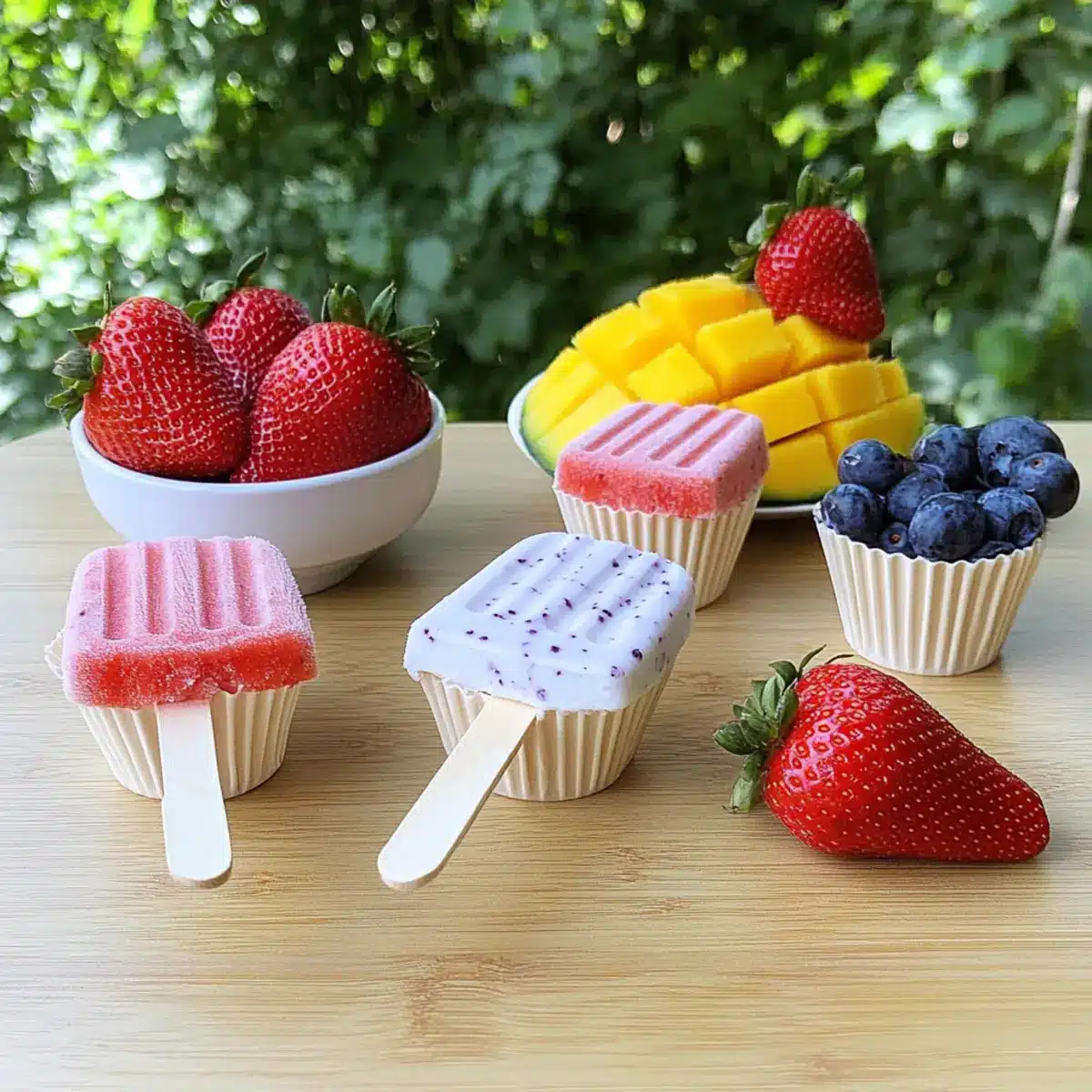 Fruity Yogurt Pops