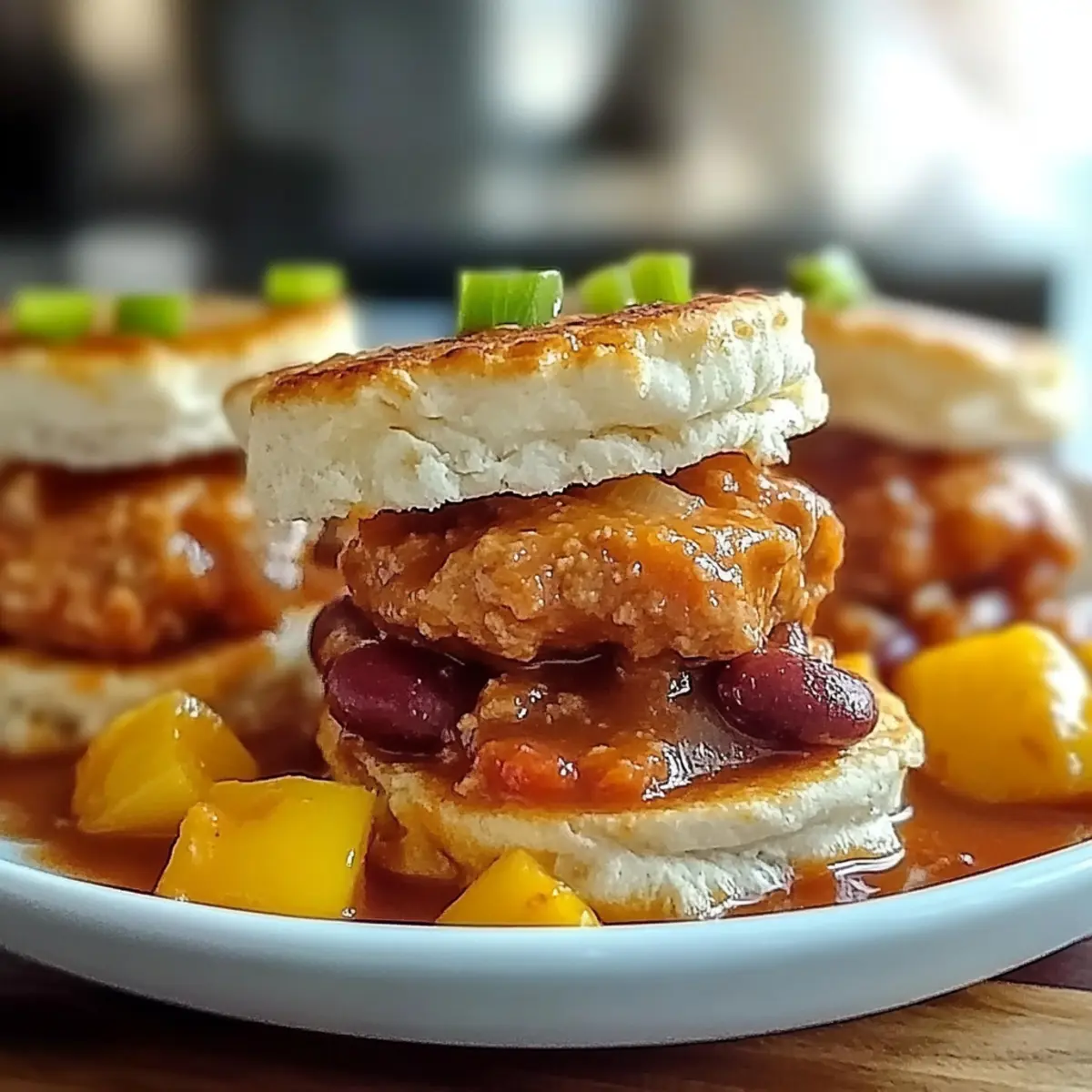 Savory Hot Honey Chicken Biscuits for a Sweet and Spicy Bite