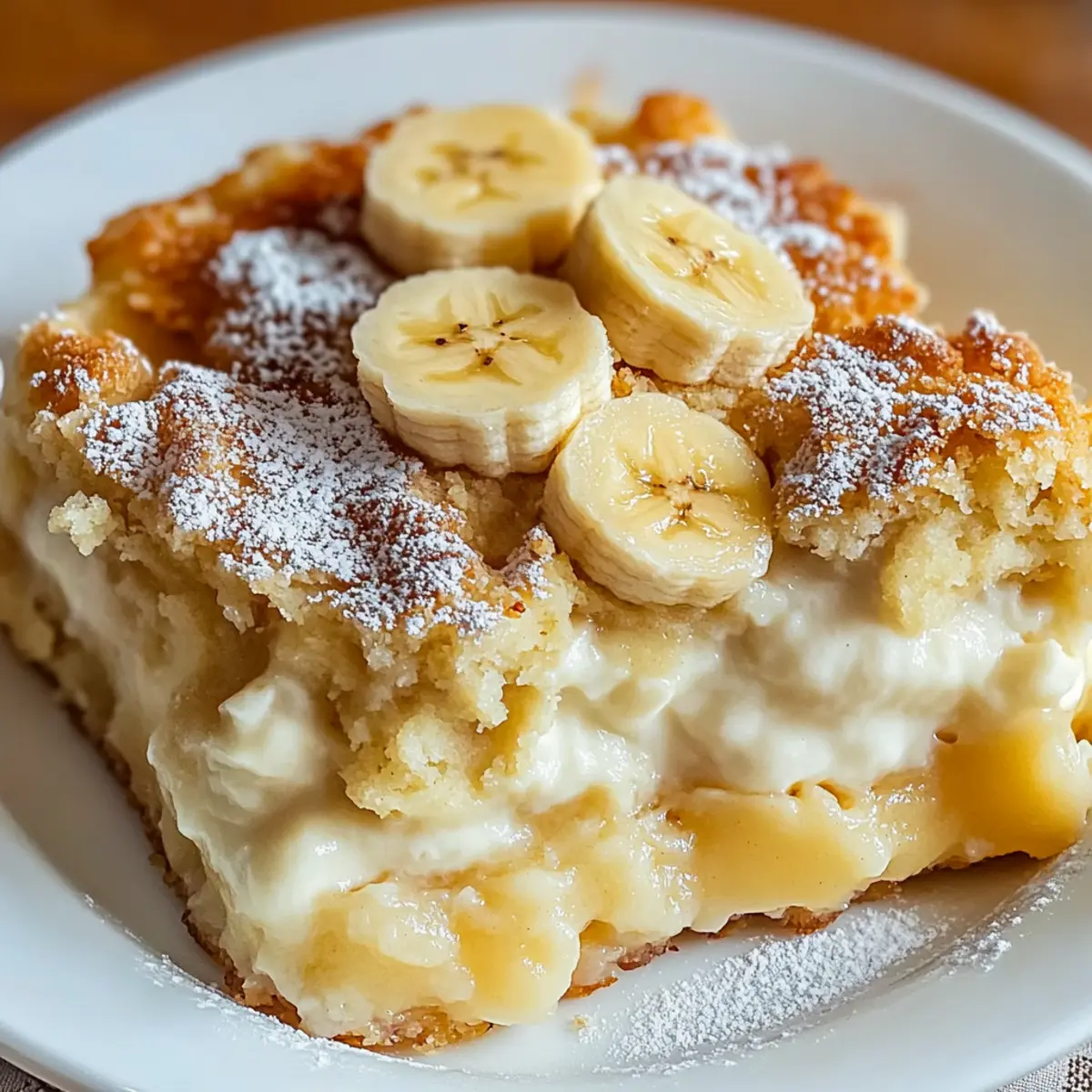 Banana Cream Cheese Cobbler