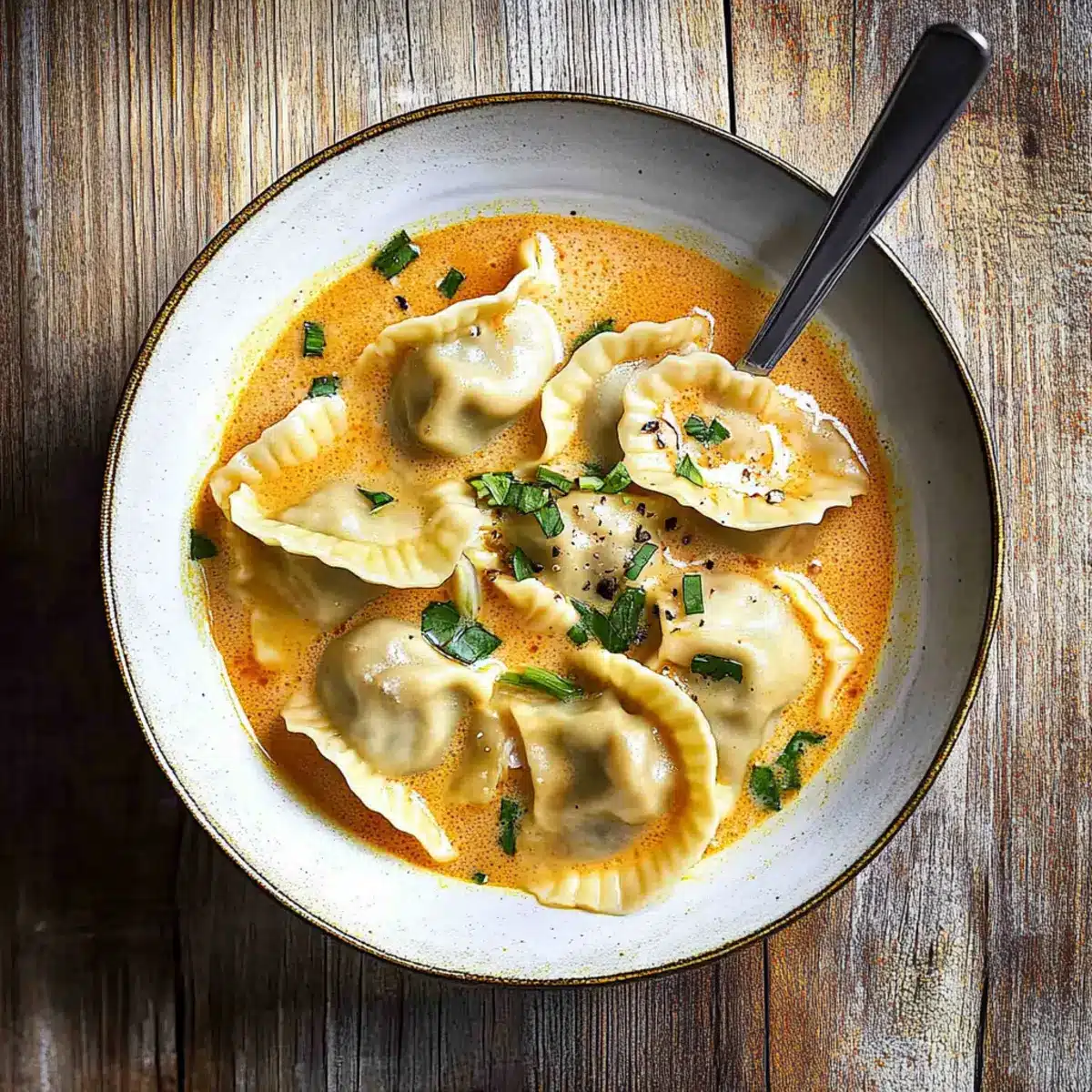 Thai Coconut Curry Dumpling Soup