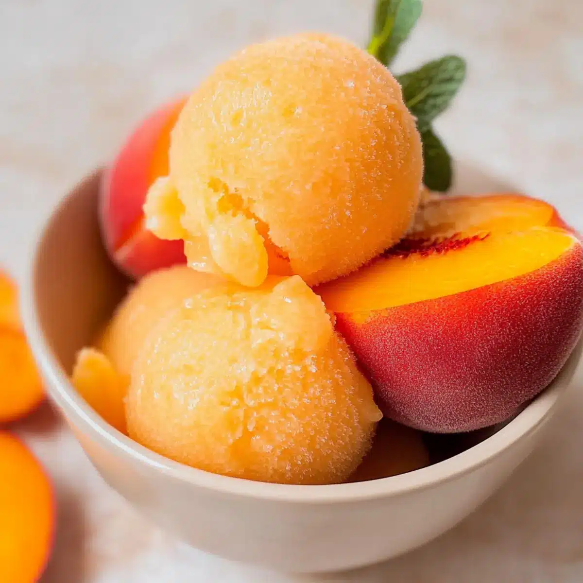 Perfect Peach Sorbet