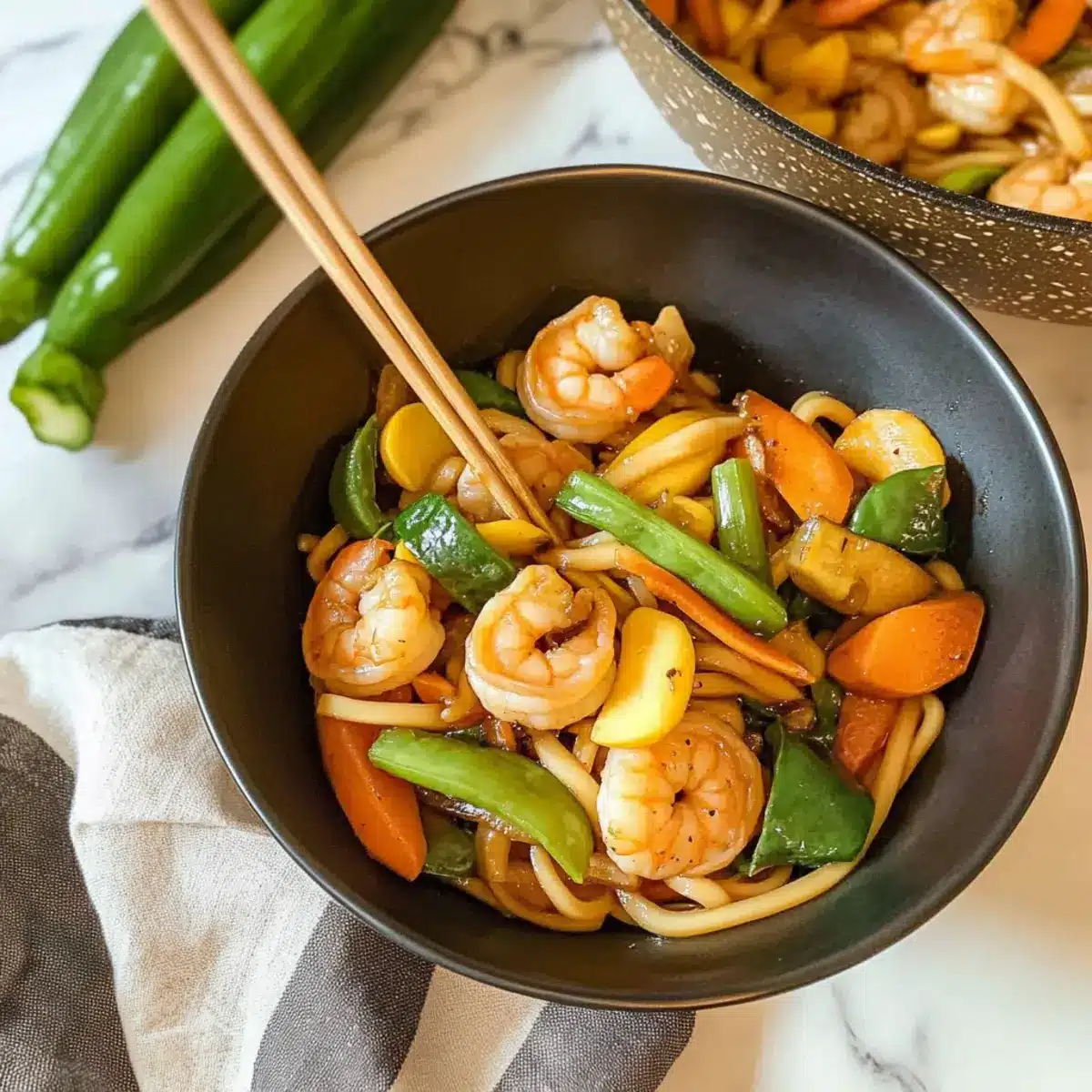 Shrimp Yaki Udon