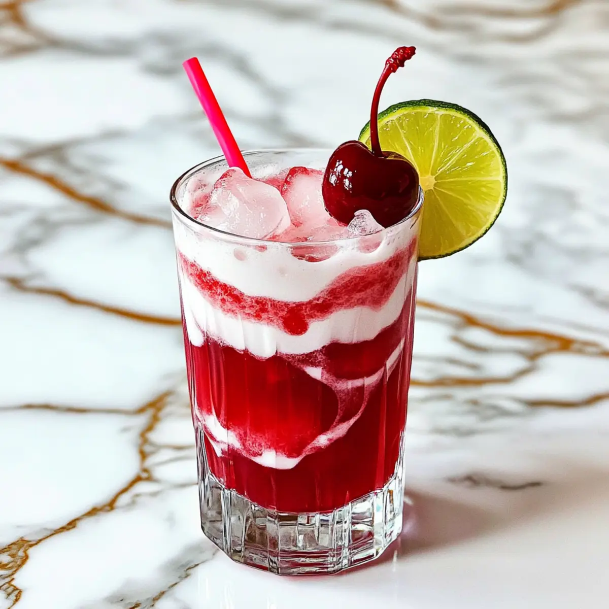 Cherry Lime Frost Dirty Soda