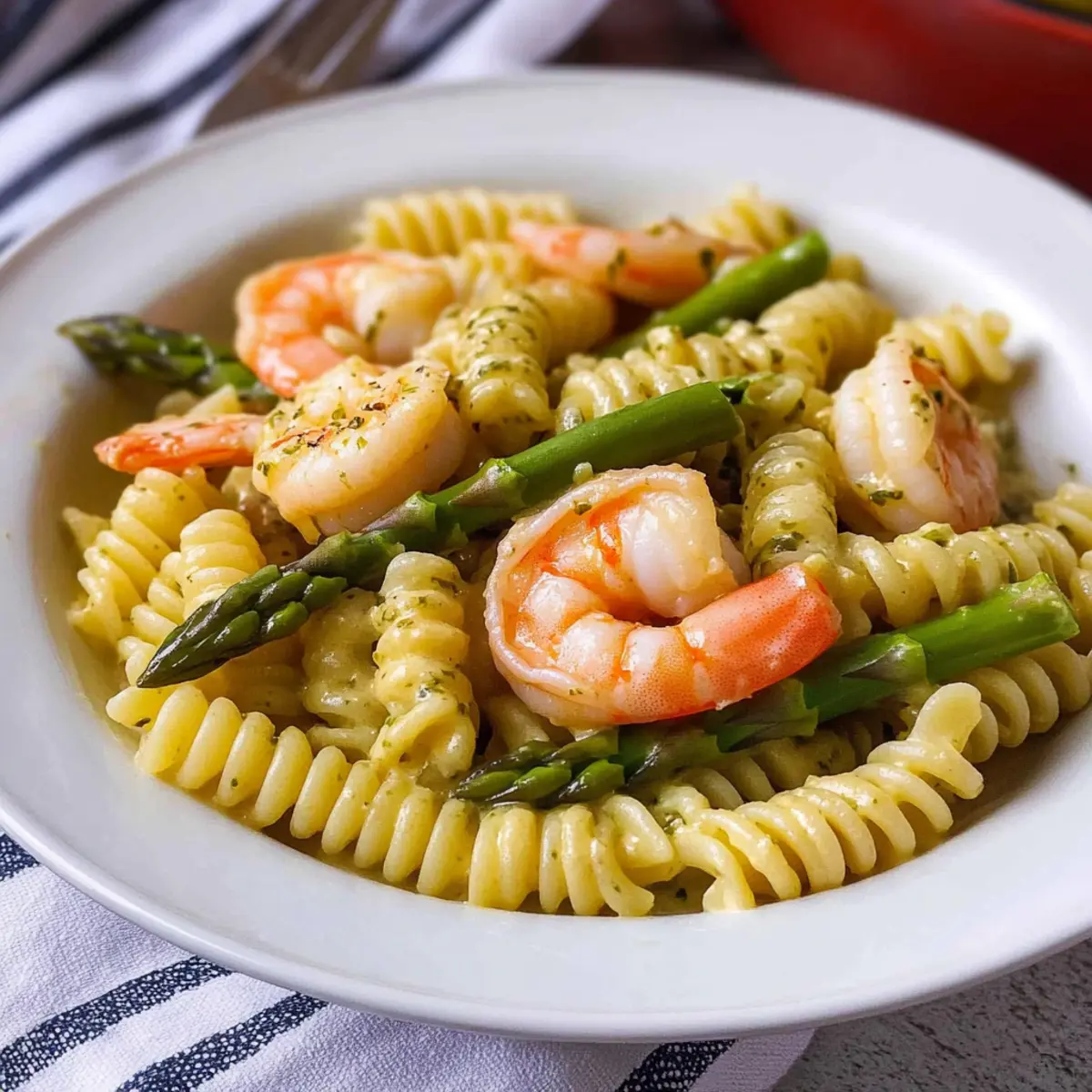 Shrimp & Asparagus Pasta