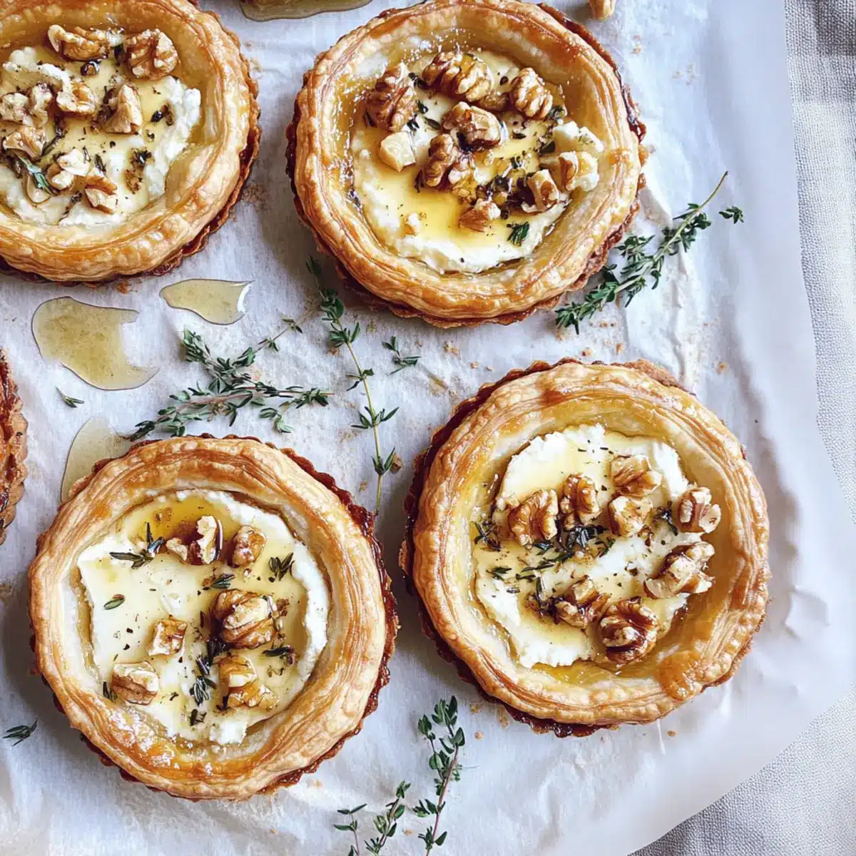 Goat Cheese and Walnut Tarts