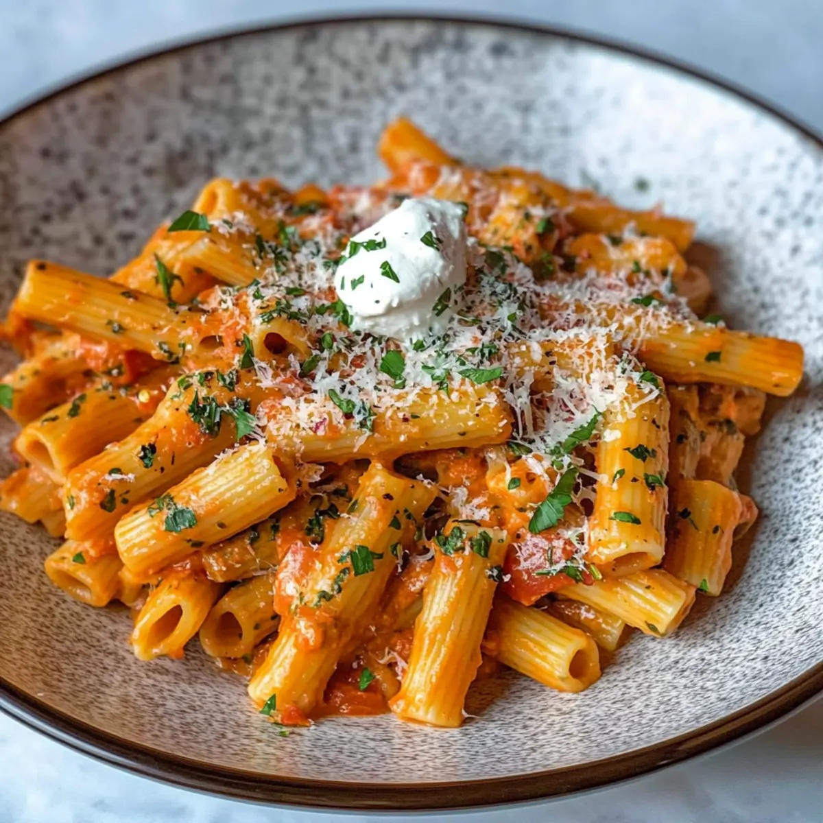 Creamy Tomato Garlic Pasta