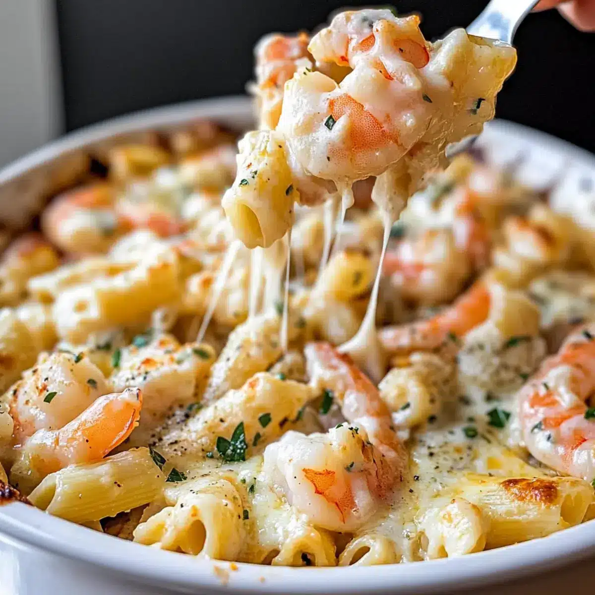 Shrimp Alfredo Bake Recipe