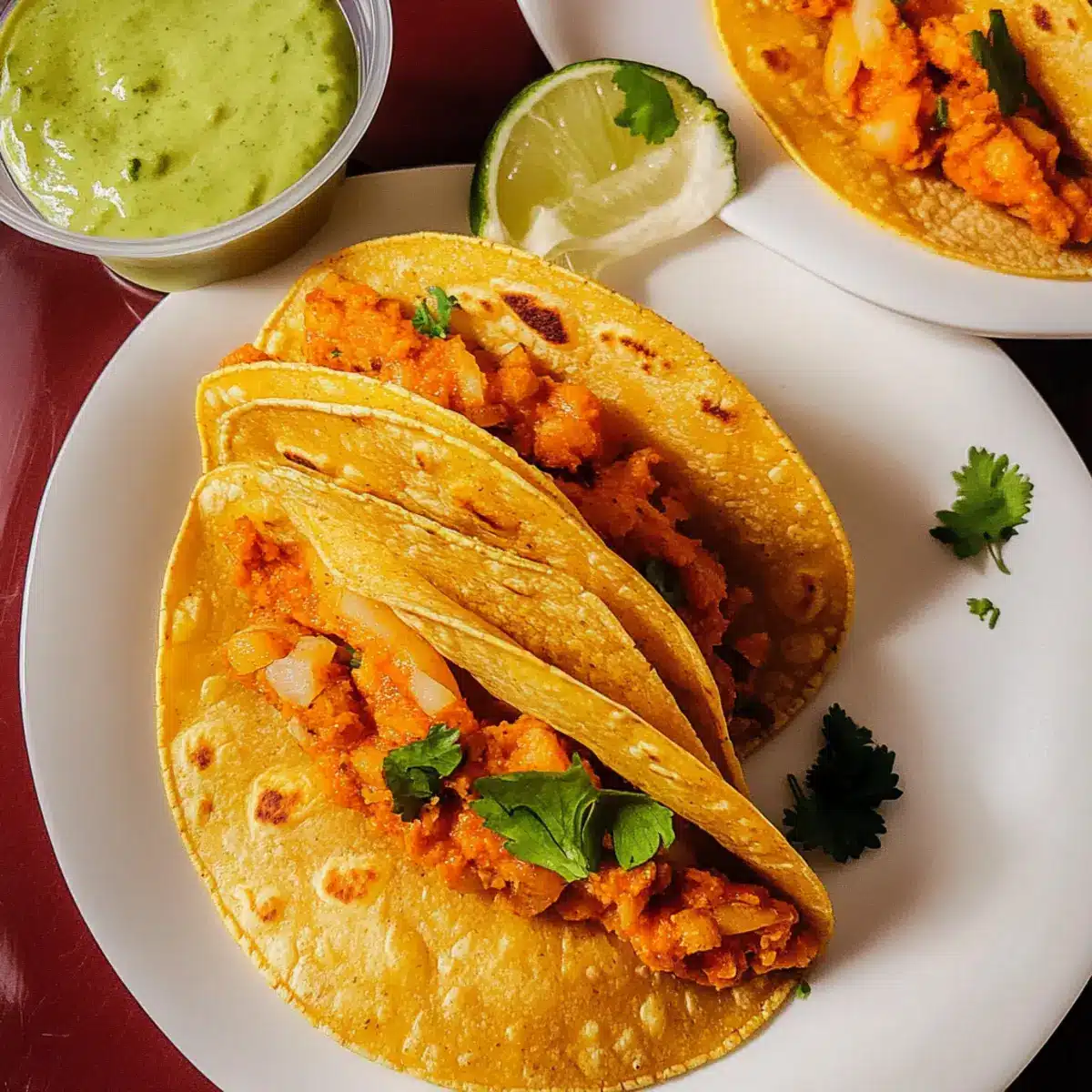 Buffalo White Bean Tacos