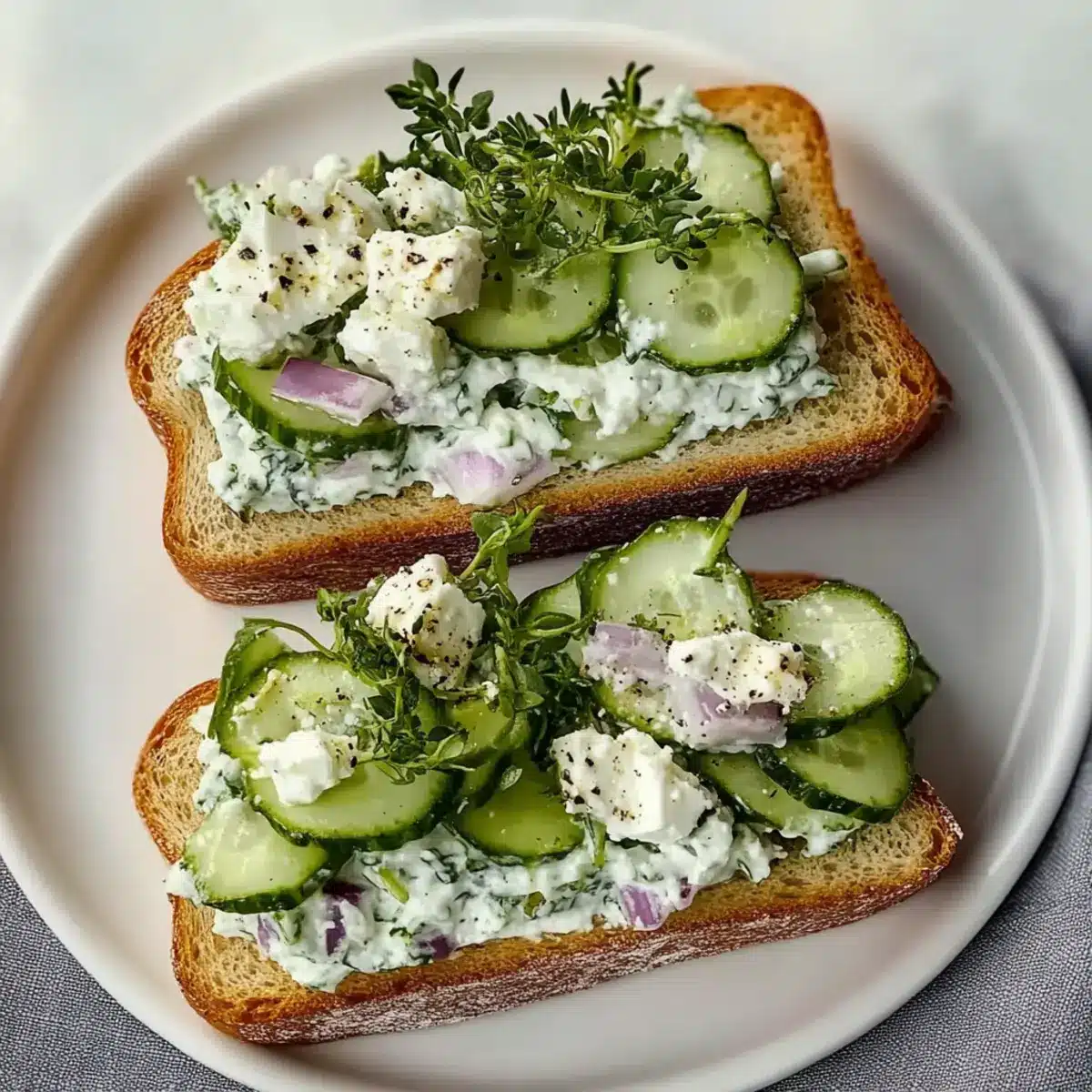 Cucumber Salad Sandwiches