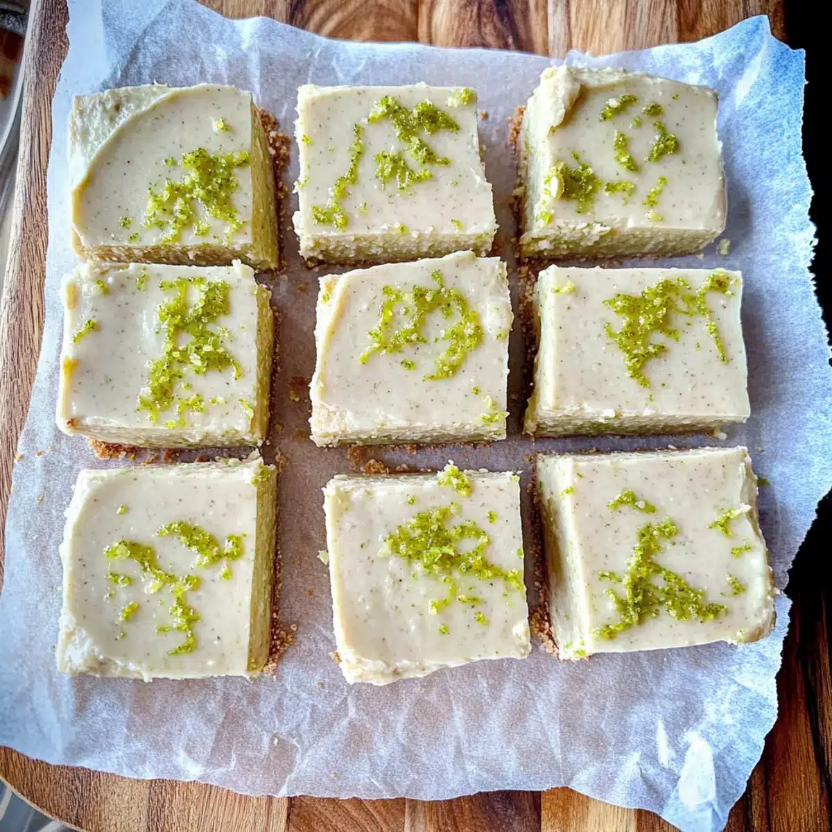 Healthy Key Lime Pie Bars