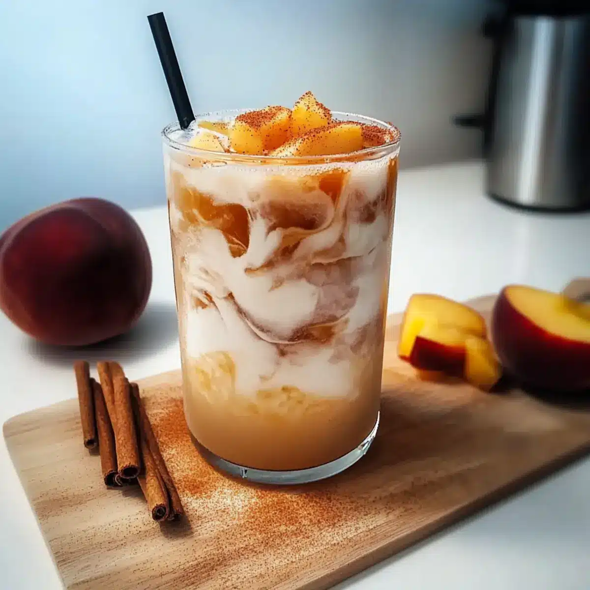 Peach Cobbler Chai Latte