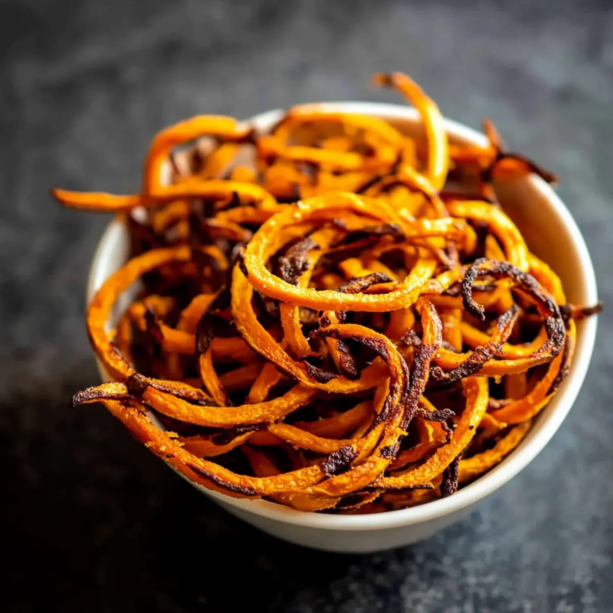 Spiralized Sweet Potato Fries