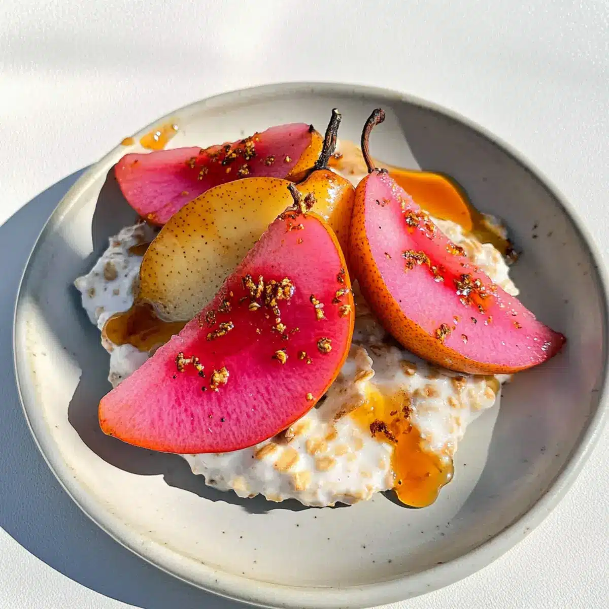 Hibiscus & Orange Poached Pears