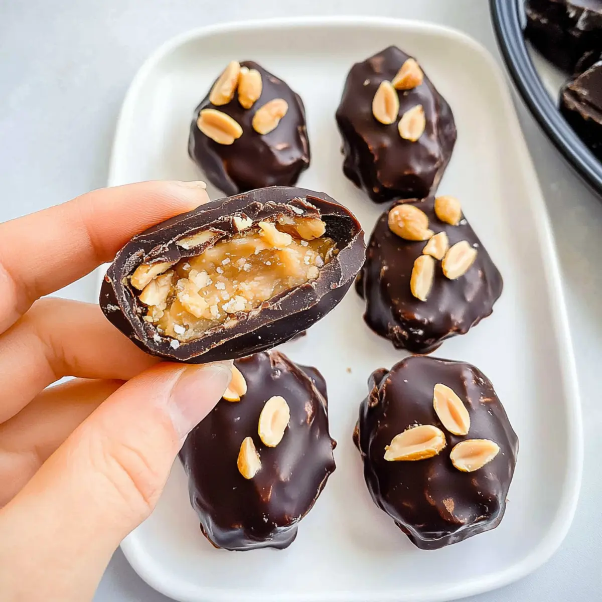 Snickers Stuffed Dates