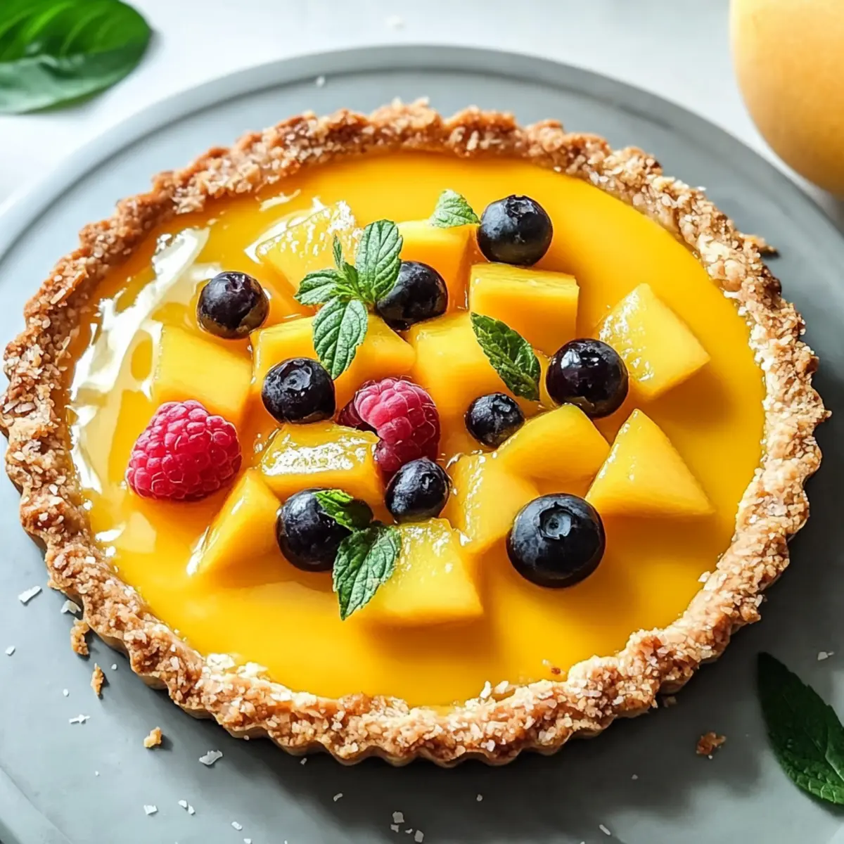 Mango Curd Tart Recipe