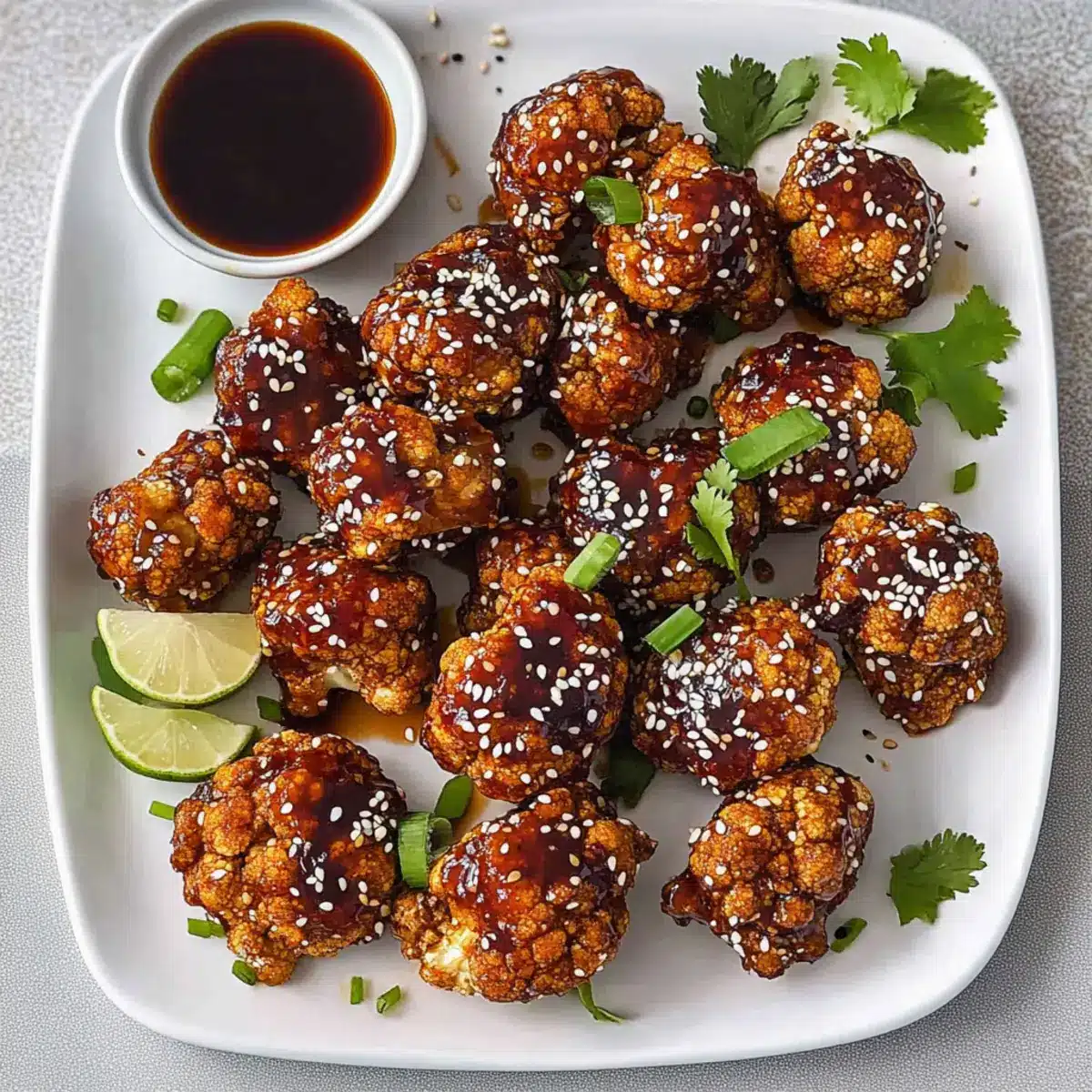 Teriyaki Cauliflower Wings