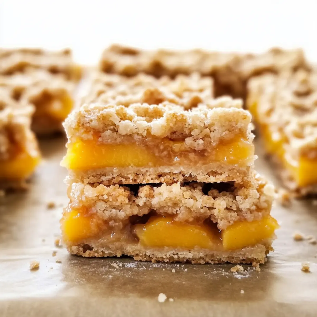 Peach Crumb Bars