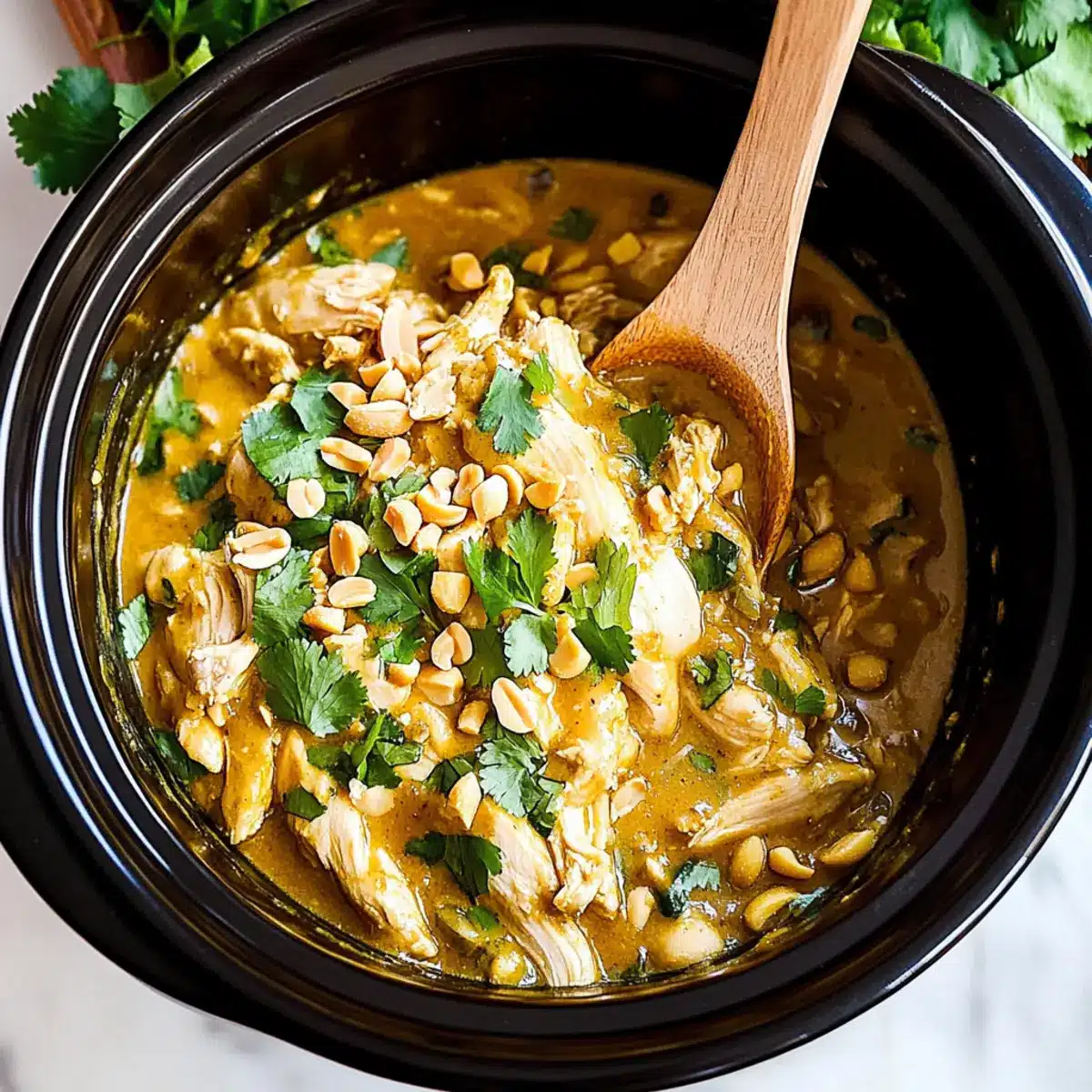 Slow Cooker Peanut Chicken
