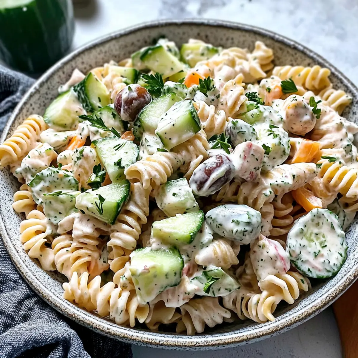 Tzatziki Pasta Salad