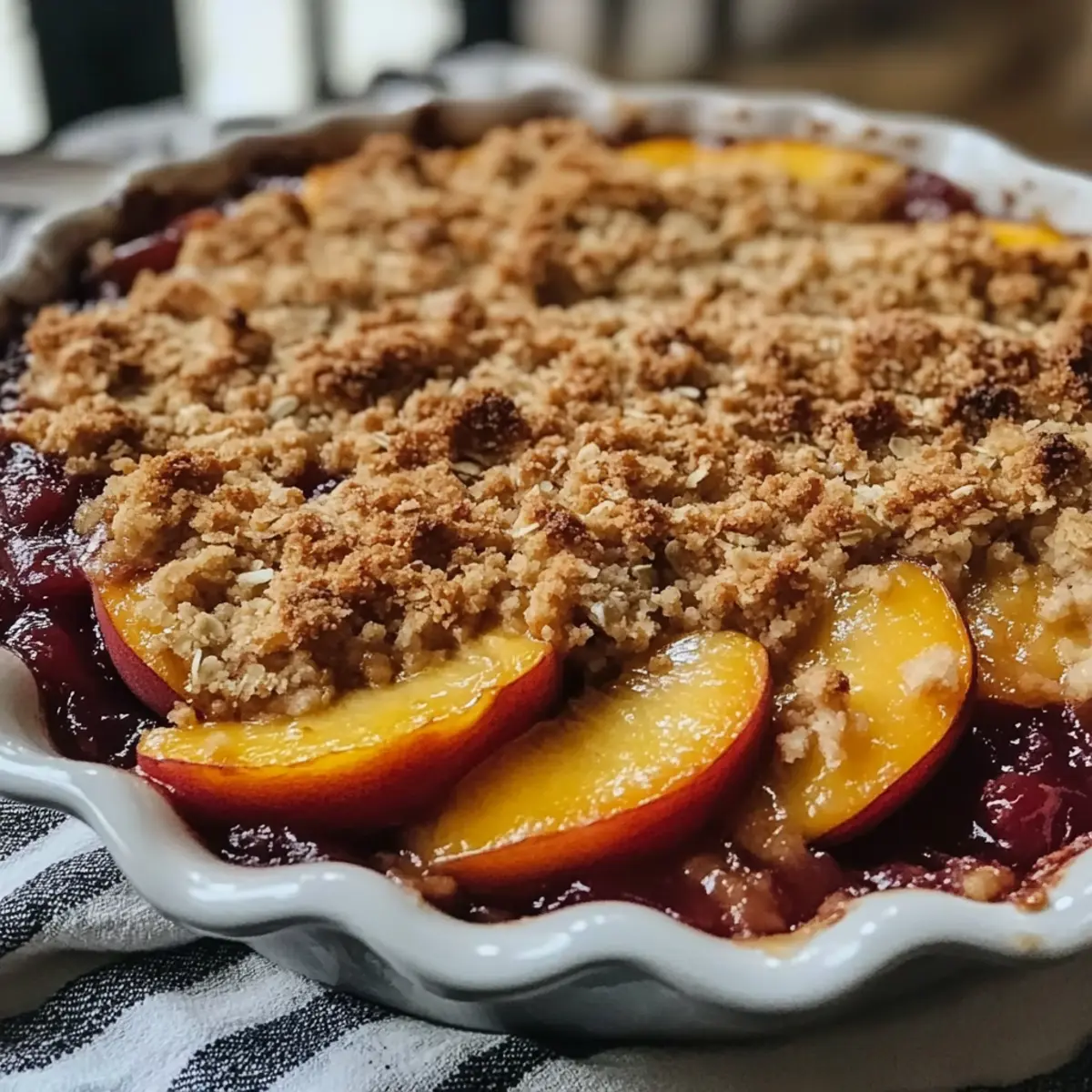 Easy Peach Crisp Recipe